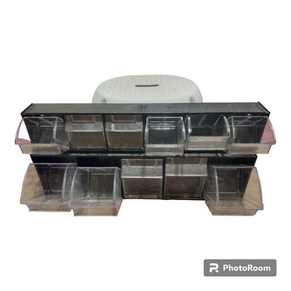 Storage & Organization Set Of 2 Five Bin Horizontal Tilt Bin Storage